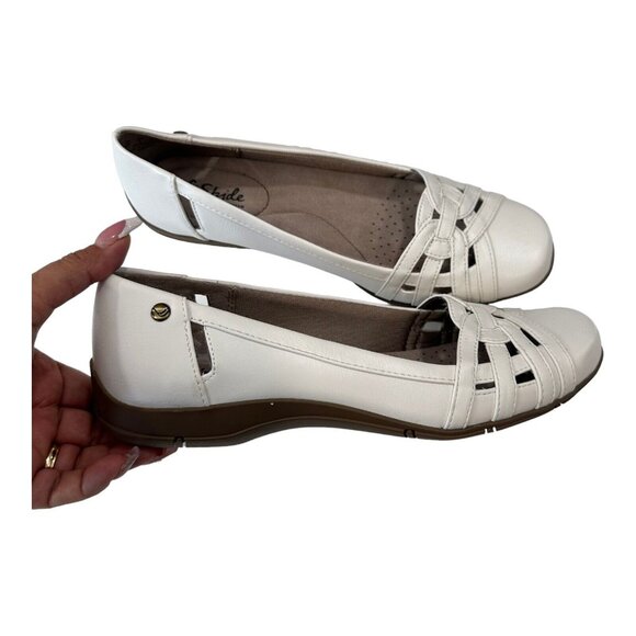 Life Stride Diverse Women SZ 9M White Slip On Flat Shoes - Picture 5 of 12